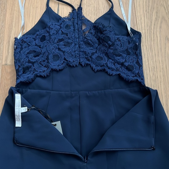 💥NWT LOVERS + FRIENDS Helena Gown Navy Size 4 - Picture 7 of 14